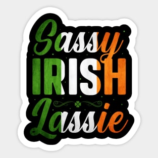 Sassy Irish Lassie Sticker